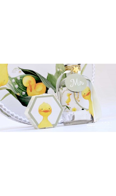Trusou botez cu ratuste, narcise si flori de margaritar Mac Mac 29